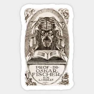 Bookplate for Prof. Dr. Oskar Fischer Sticker